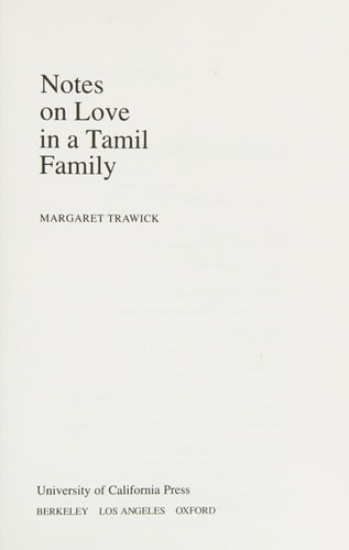 Notes on Love in a Tamil Family