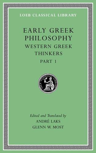 Early Greek Philosophy, Volume IV