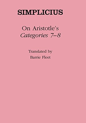 On Aristotle's Categories 7-8