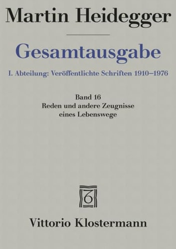 Gesamtausgabe Abt. 1 Veröffentlichte Schriften Bd. 14. Zur Sache des Denkens