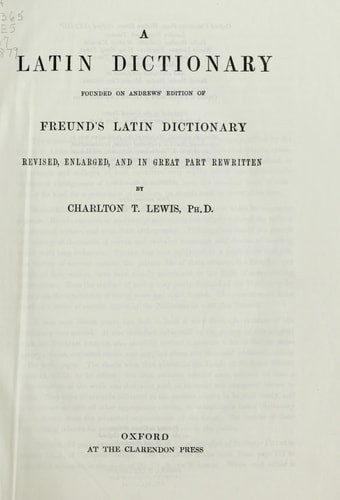 Latin Dictionary