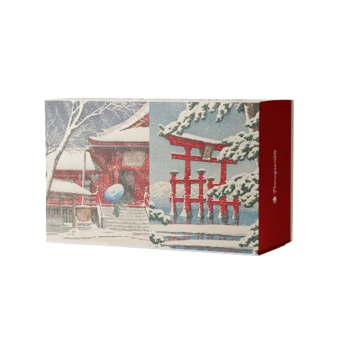 Kawase Hasui: Snowfall 120-Piece Double-Sided Jigsaw Puzzle Set