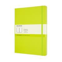 Moleskine Classic Notebook, Extra Large, Plain, Lemon Green, Hard Cover ...