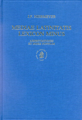 Mediae Latinitatis Lexicon Minus