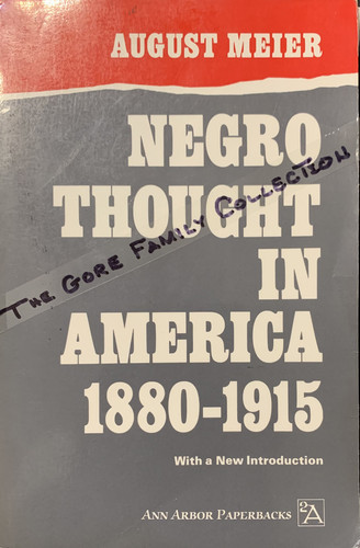 Negro Thought in America, 1880-1915