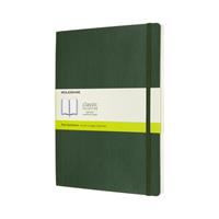 Moleskine Notebook, Extra Large, Plain, Myrtle Green, Soft Cover (7.5 X 9.75)