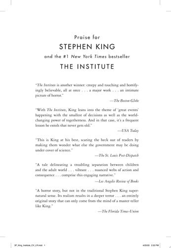 The Institute | | 9781982110581