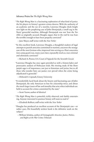 The Right Wrong Man | | 9780691178257