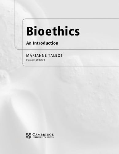 Bioethics | | 9780521714594