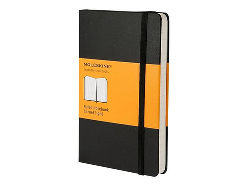 Moleskine Classic Notebook, Pocket, Ruled, Black, Hard Cover (3. 5 X 5. 5)
