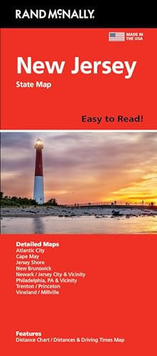 Rand Mcnally Easy To Read: New Jersey State Map | | 9780528029042