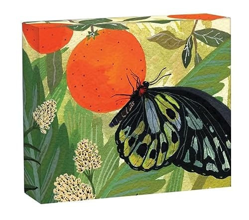 TeNeues - QuickNotes: Butterflies, Notecard Box, Blank Inside, 20 Full Color Notecards with 20 Envelopes, Gift Box with Magnetic Closure