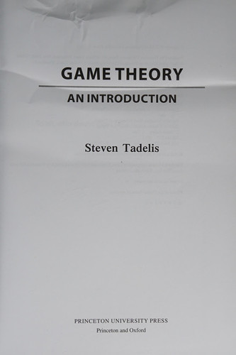 Game Theory | | 9780691129082