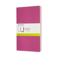 Moleskine Cahier Journal, Large, Plain, Kinetic Pink (8.25 X 5)