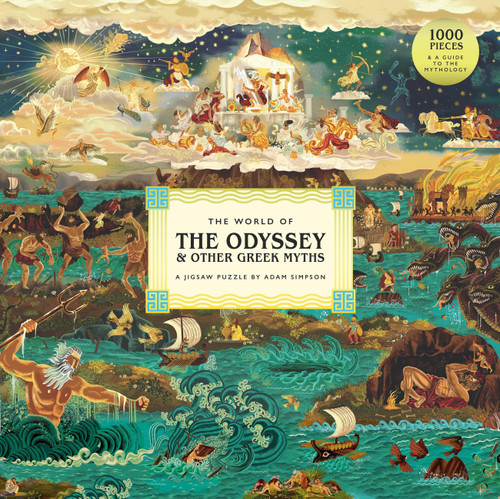 World of the Odyssey & Other Greek Myths: A 1000-piece jigsaw puzzle by Adam Simpson