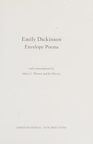 Envelope Poems