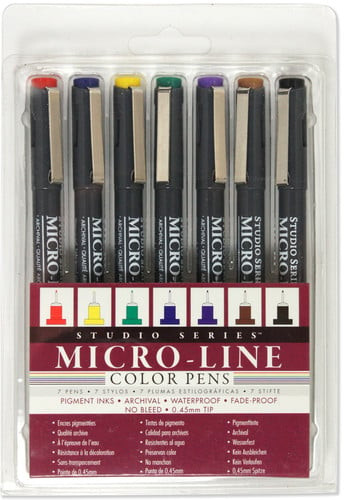 Studio Series Colored Micro-Line Pen Set (Set of 7).