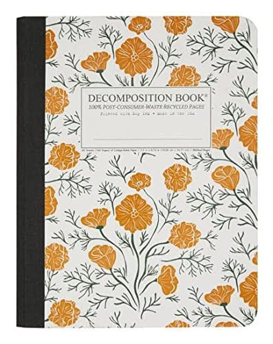 Michael Roger, California Poppies Decomposition Book College Ruled, Lined