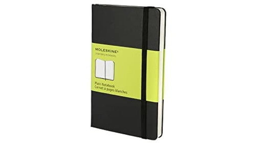 Moleskine Classic Notebook, Pocket, Plain, Black, Hard Cover (3. 5 X 5. 5)
