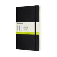 Moleskine Notebook, Expanded Large, Plain, Black, Soft Cover (5 X 8.25)