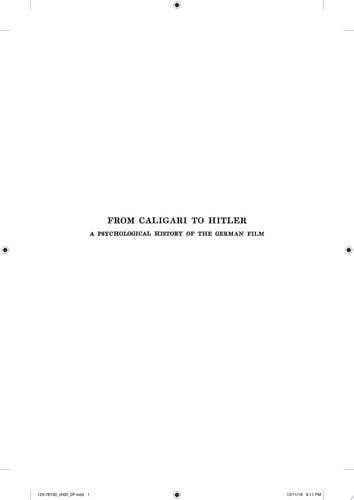 From Caligari to Hitler