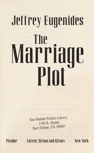 The Marriage Plot | | 9781250014764