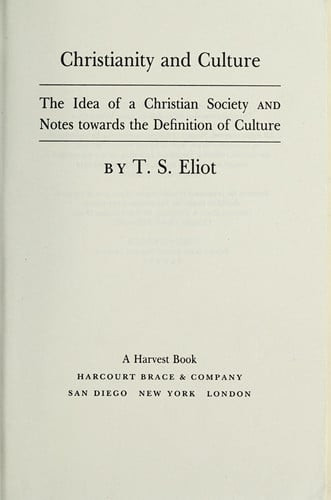 Christianity and Culture