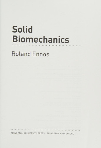 Solid Biomechanics