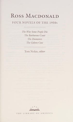 Ross Macdonald: Four Novels of The 1950s (LOA #264)