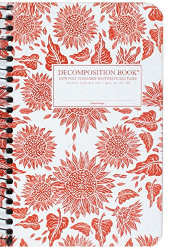 Sunflowers Pocket Coilbound Decomposition Book