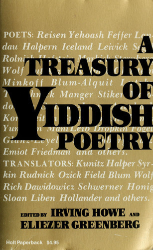 A Treasury of Yiddish Poetry