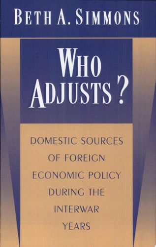 Who Adjusts?
