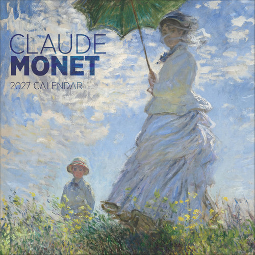 Wall Calendar 2027, Claude Monet, 12 Months, Large Grid Design Featuring 12 Artworks