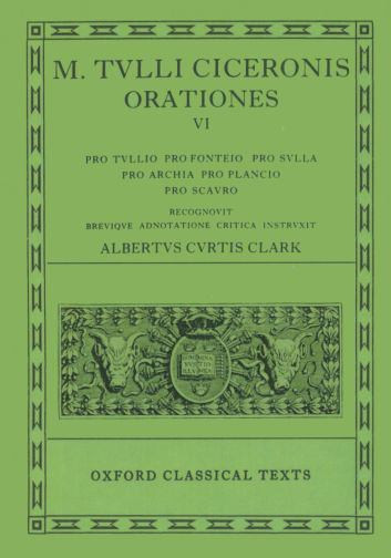 M. Tulli Ciceronis Orationes
