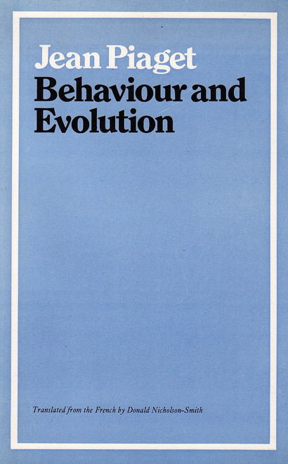 Behaviour and Evolution