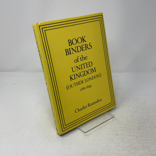 Bookbinders of the United Kingdom (outside London) 1780-1840