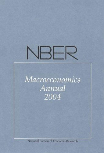 NBER Macroeconomics Annual 2004