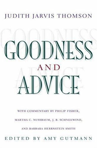 Goodness and Advice
