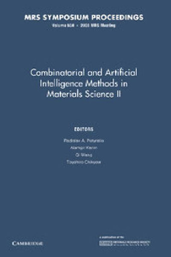 Combinatorial and Artificial Intelligence Methods in Materials Science ...