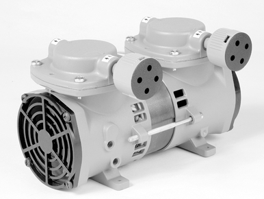 2107CA20 Thomas Oil-less Diaphragm Compressor / Vacuum Pump - Voltage: 115V AC (60 Hz)