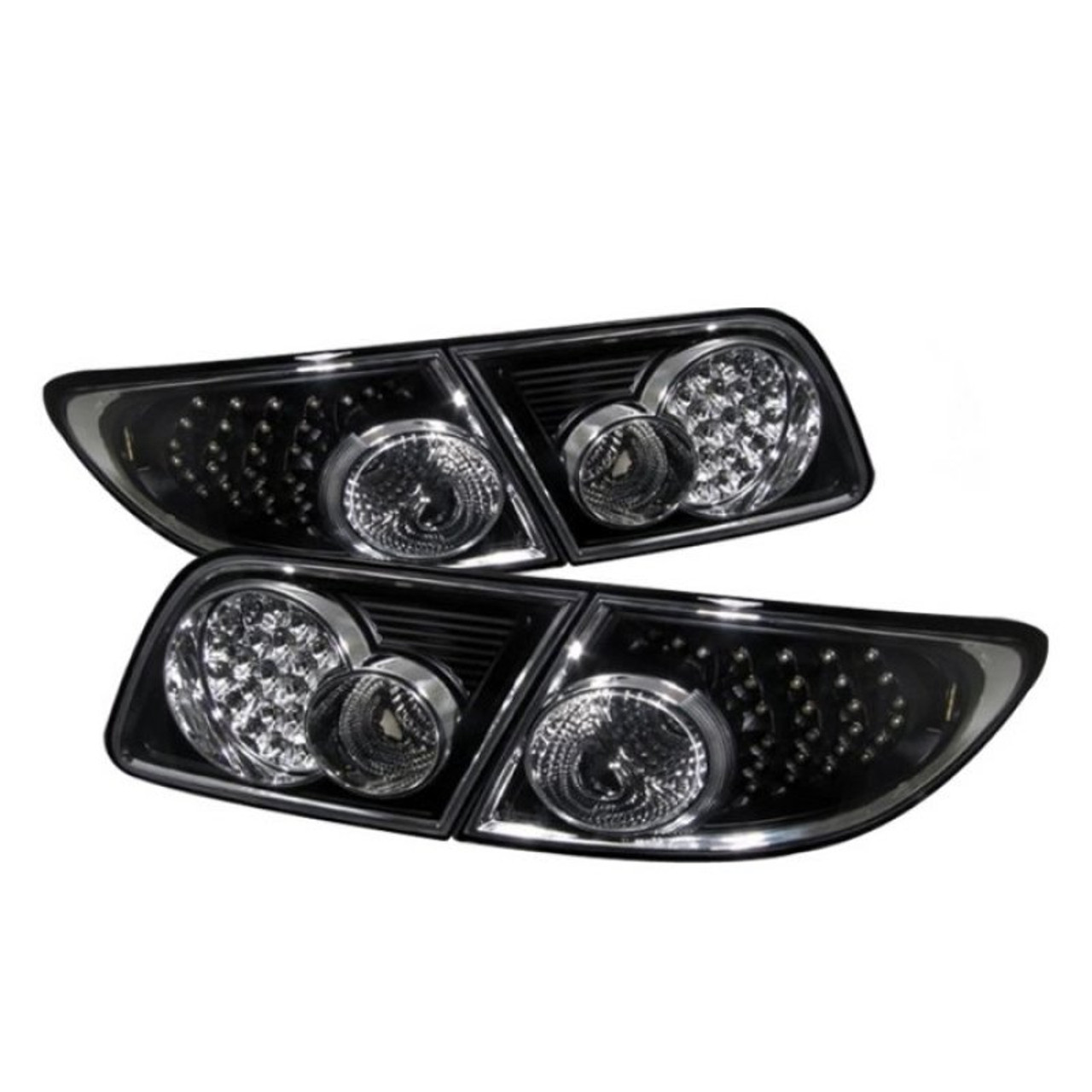 Spyder 5013101 - xTune Mazda 6 03-08 4/5DR (Not Fit Wagon) LED Tail Lights  - Black (ALT-ON-M603-LED-BK)