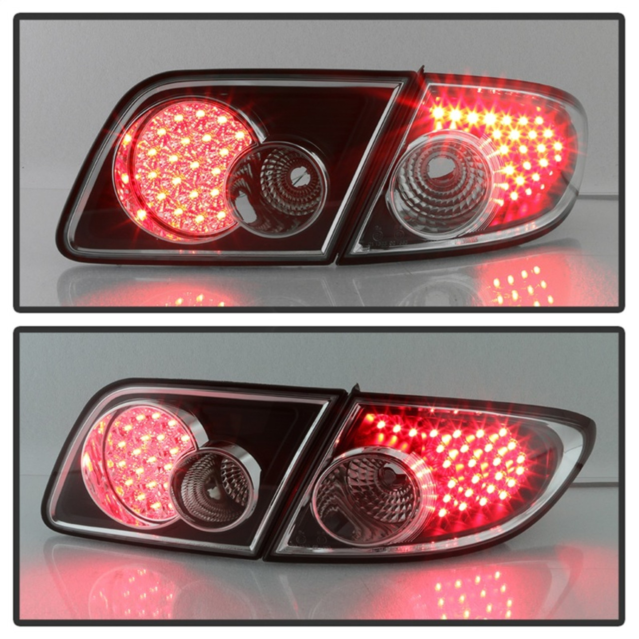 Spyder 5013101 - xTune Mazda 6 03-08 4/5DR (Not Fit Wagon) LED Tail Lights  - Black (ALT-ON-M603-LED-BK)