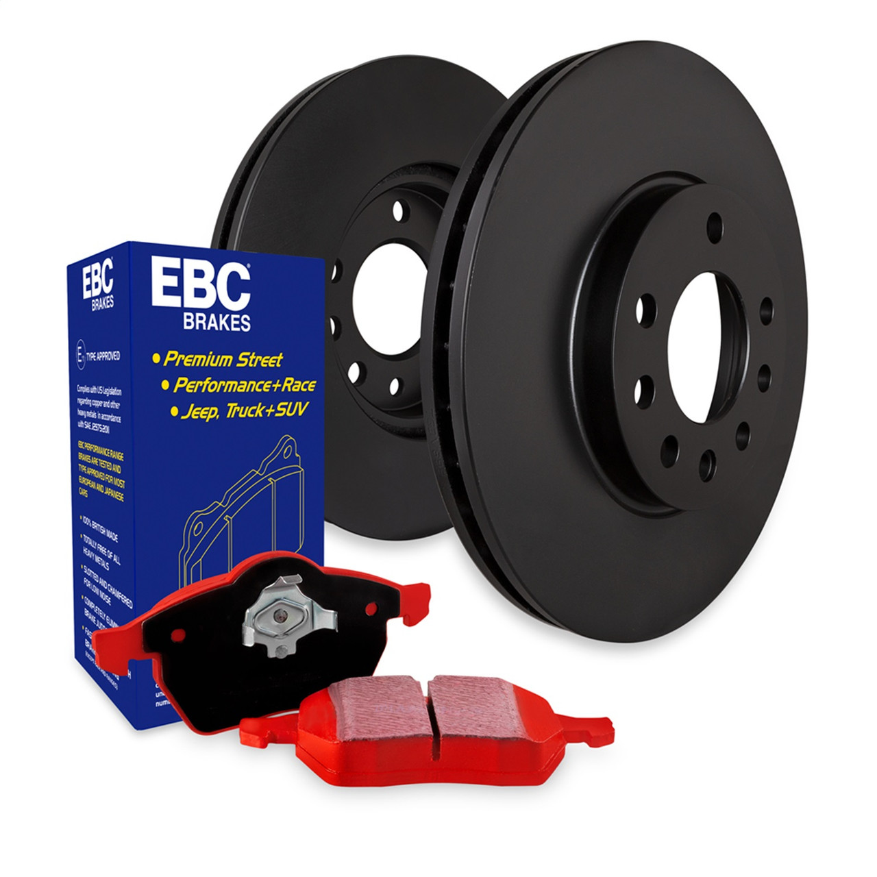 EBC S12KR1590 - S12 Kits Redstuff Pads and RK Rotors - CSPRacing