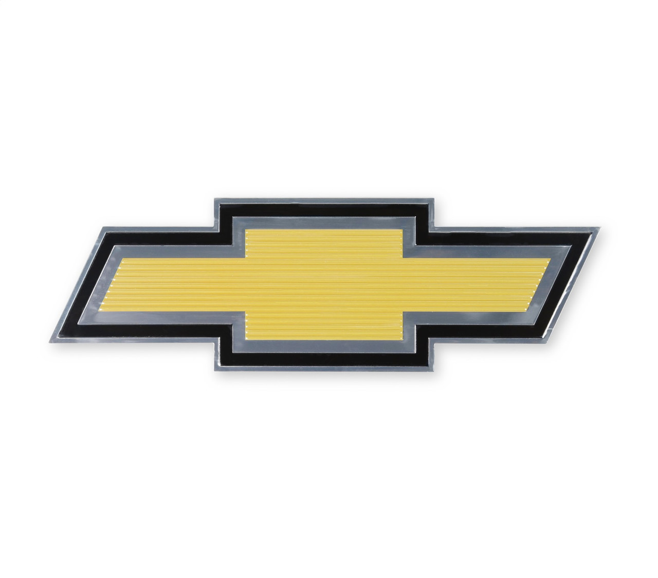 Holley 06-147 - Grille Emblem; Gold Foil Bowtie W/Chrome Surround; 3M  Adhesive;