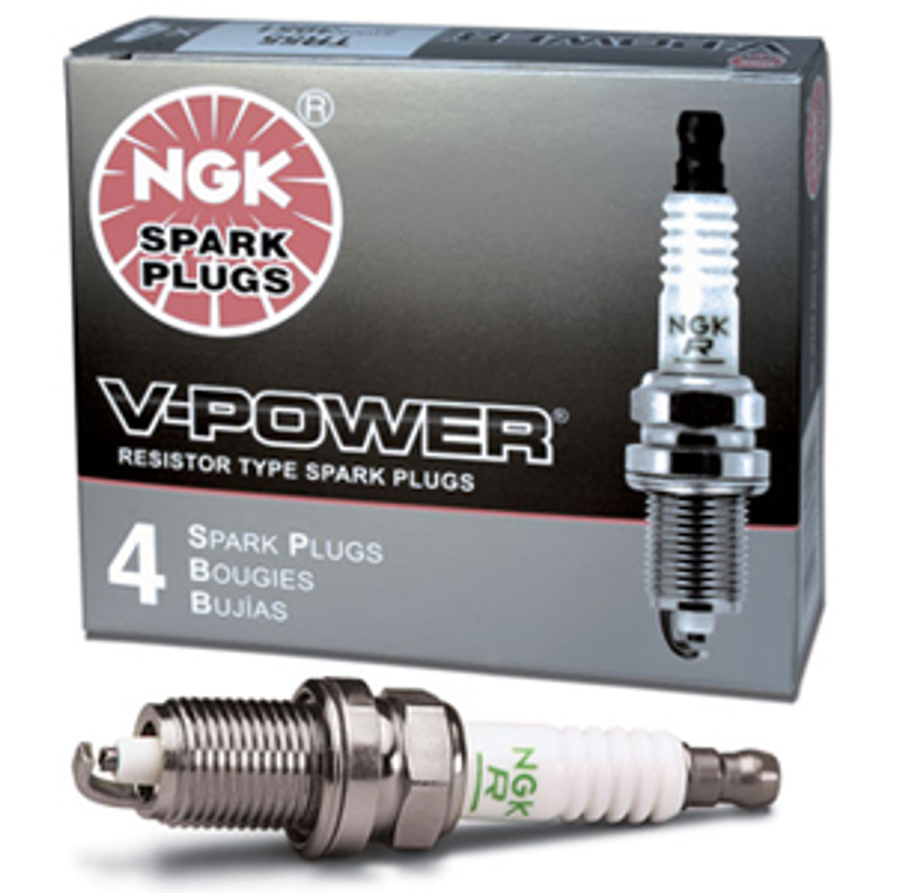 NGK - NGK-2238-8 | NGK V-Power TR-5 Spark Plugs (.040 GAP) - GM LSx V8  Applications (Set of 8) | Complete Street Performance