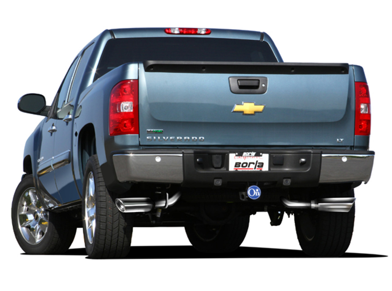 Borla Cat Back Dual Exhaust System - 2009-2013, Chevrolet Silverado/GMC  Sierra 1500 (Regular Cab) - 140342