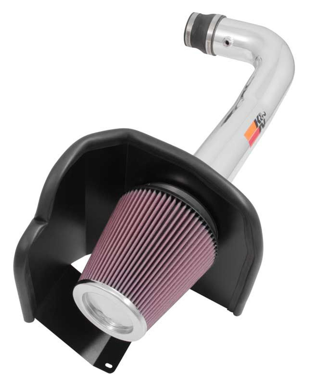 K&N Air Intake System (Polished Tube) - 2014-2018 Chevy Silverado & GMC  Sierra 1500 (4.3L V6) - 77-3085KP