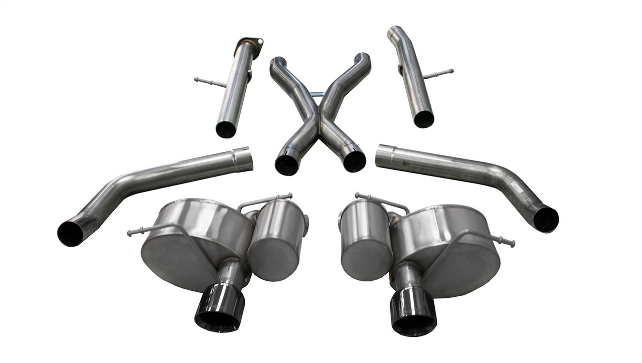 Corsa 12-20 Jeep Grand Cherokee SRT 2.75in Dual Rear Xtreme Cat-Back  Exhaust Black PVD Tip Finish 21058BLK CSPRacing