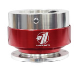 NRG SRK-100RD - Quick Release - Silver Body/ Red Chrome Ring