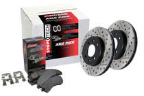 StopTech 938.35564 - Street Axle Pack; Drilled and Slotted; Rear Brake Kit